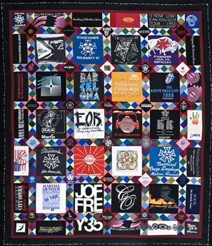 Dan & Louisa's wedding quilt, front