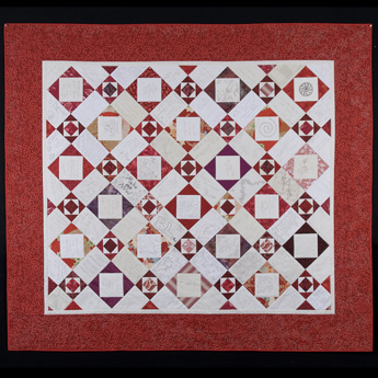Dan & Louisa's wedding quilt, front